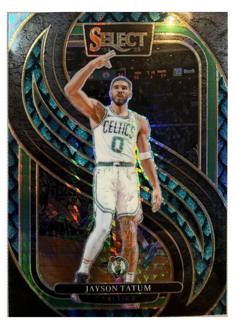2024-25 Panini Select Base Set Jayson Tatum Dragon Scale Prizm #110 card