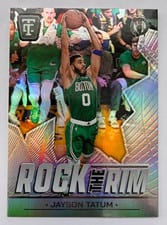 2024-25 Panini Totally Certified Rock the Rim Jayson Tatum #4 card