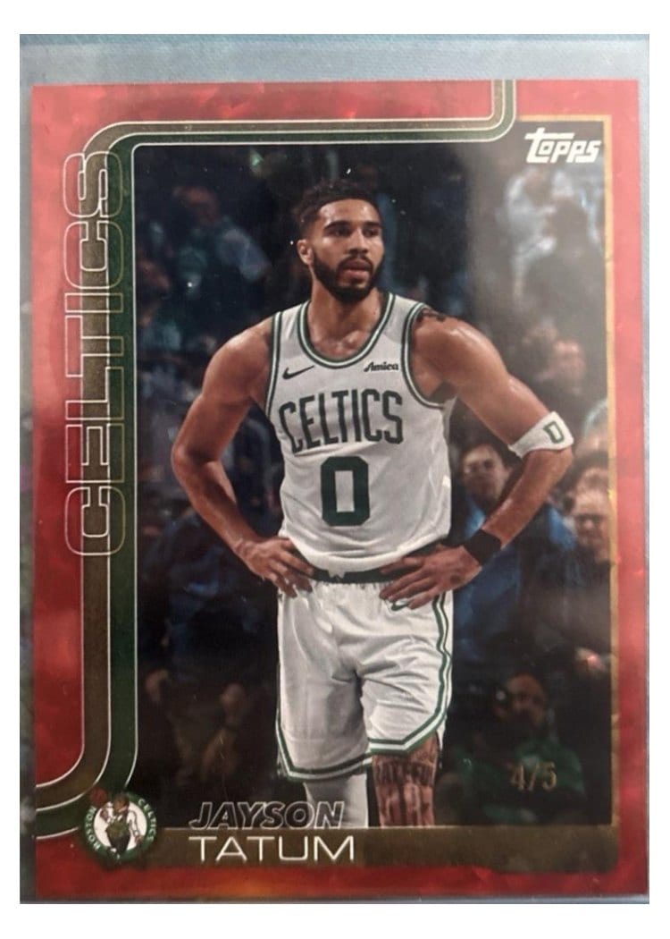 2025 Topps Jayson Tatum #1 card