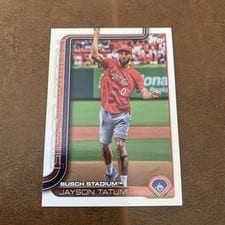2025 Topps 2024 First Pitch Autographs Jayson Tatum #FPA-JT