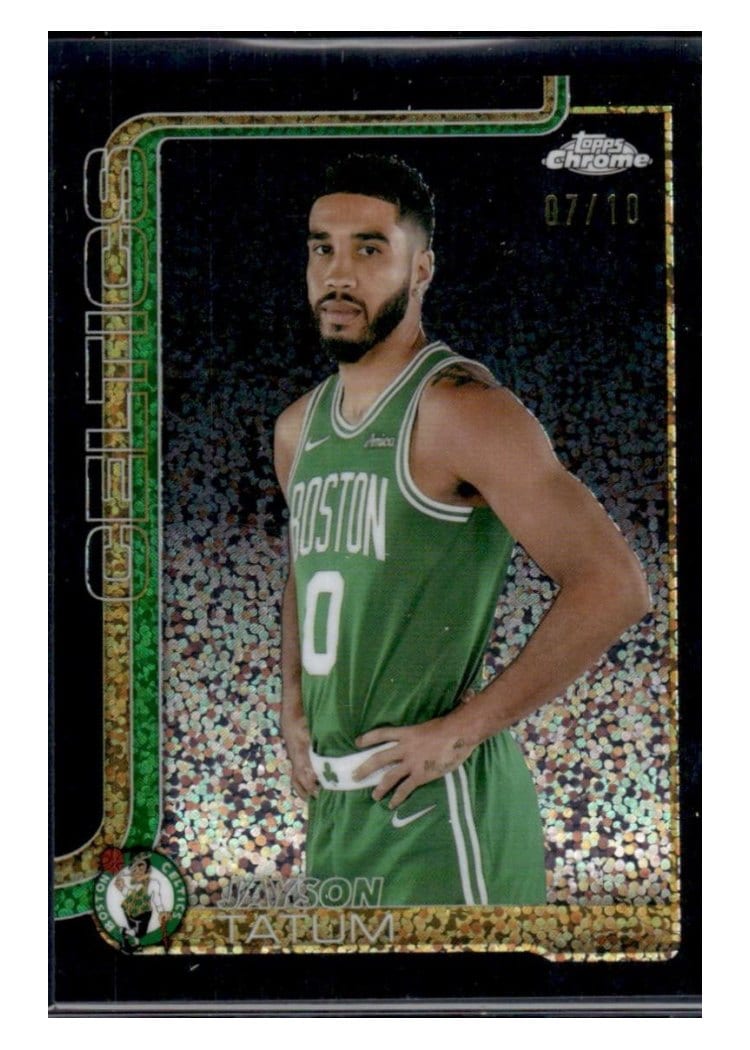 2025 Topps Chrome Jayson Tatum Black Image Variation #49 card