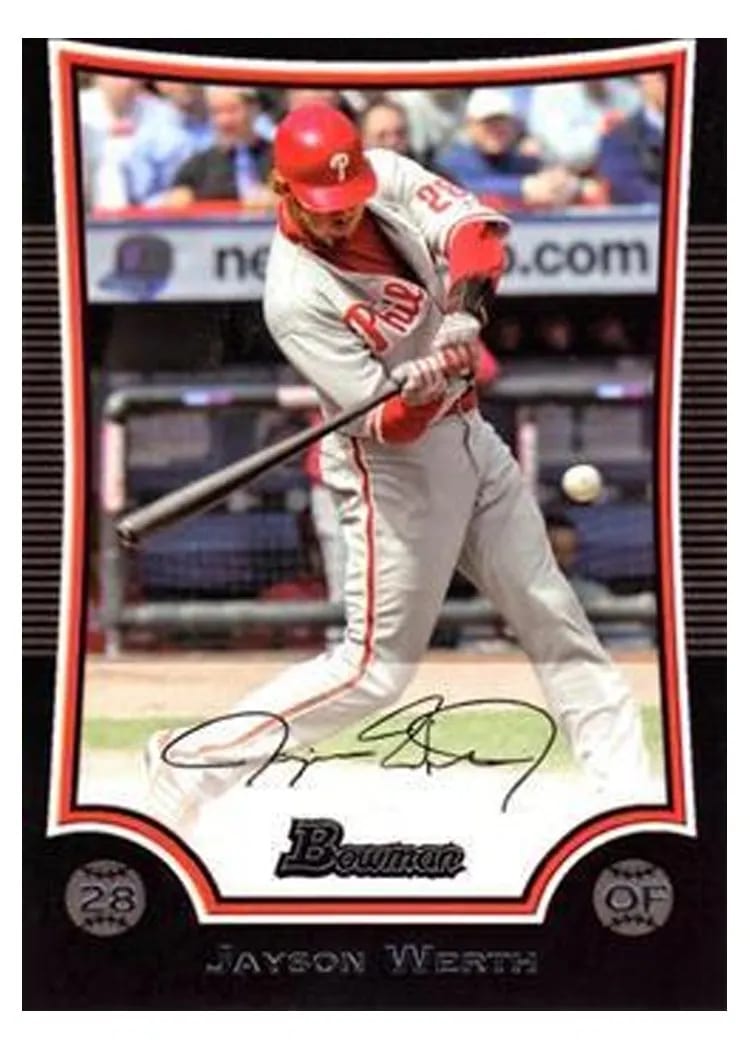 2009 Bowman Jayson Werth #75 card