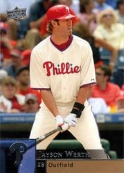 2009 Upper Deck Base Set Jayson Werth #807 card