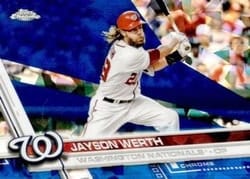 2017 Topps Chrome Sapphire Edition Base Set Jayson Werth #366 card