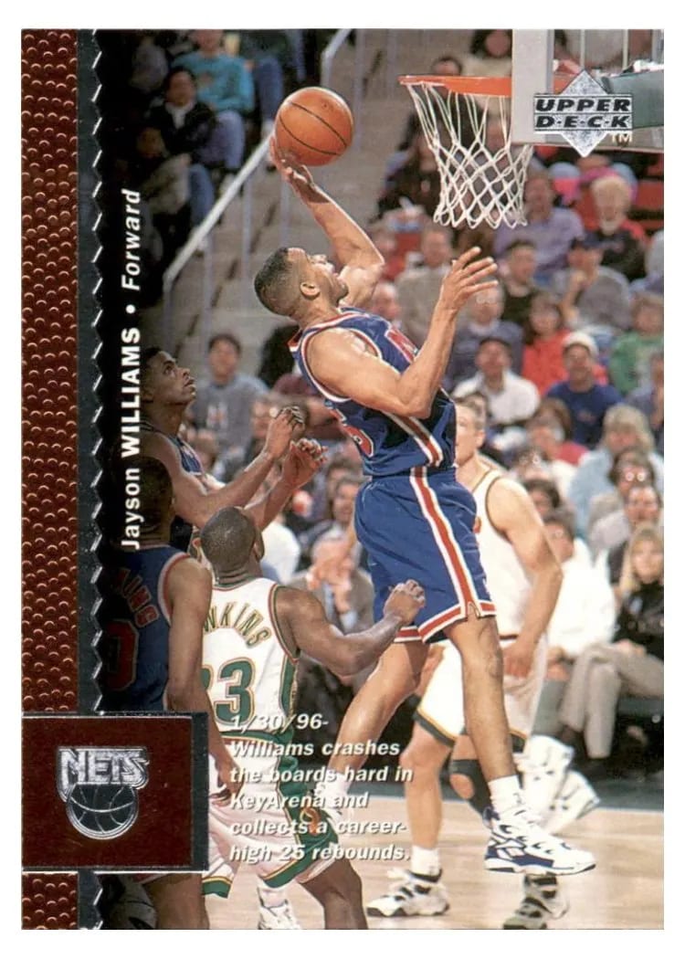 1996 Upper Deck Jayson Williams #81 card