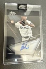 Jazz Chisholm 2021 Topps Chrome Black Autographs card