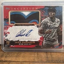 Jazz Chisholm 2021 Topps Inception Autograph Patch Cards card
