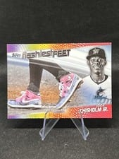Jazz Chisholm Jr. 2022 Topps Flashiest Feet Autographs card