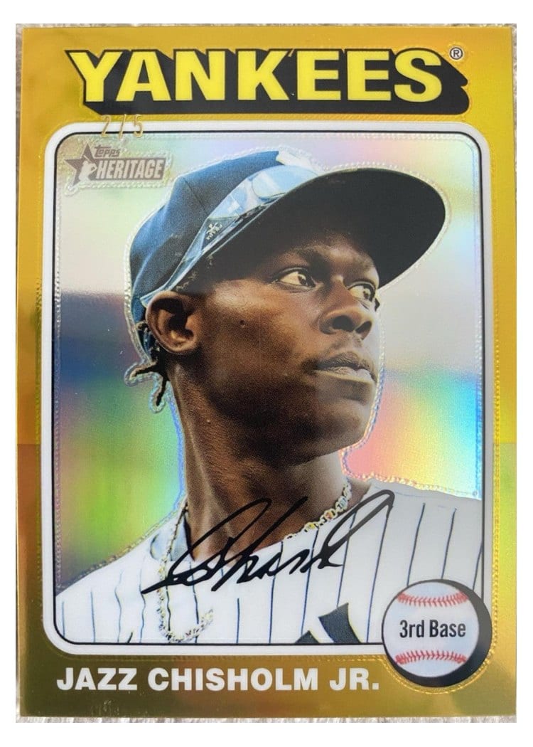 2024 Topps Heritage Jazz Chisholm Jr. #523 card