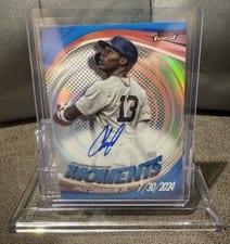 2025 Finest Moments Autographs Jazz Chisholm Jr. #FMA-JC card