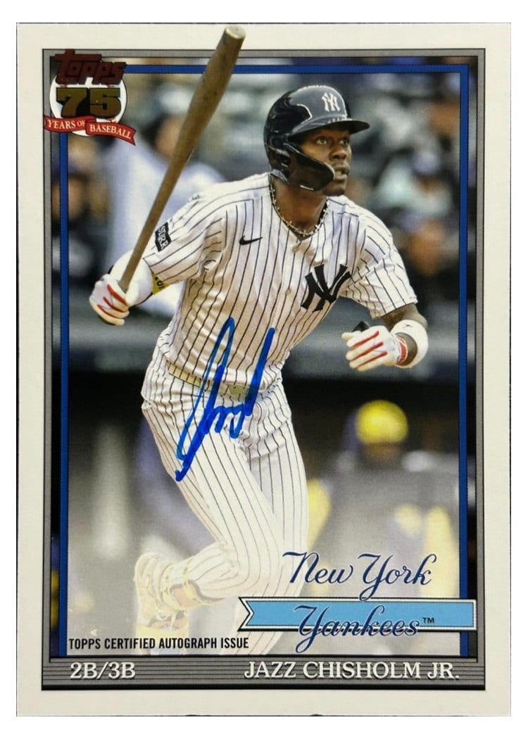 2026 Topps 1991 Topps Autographs Jazz Chisholm Jr. #91A-JAZ card