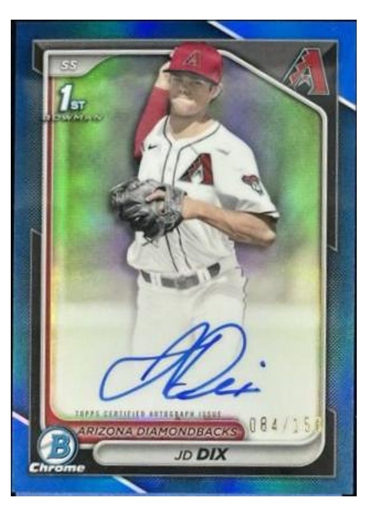 2024 Bowman Draft Chrome Prospect Autographs JD Dix #CPA-JD card