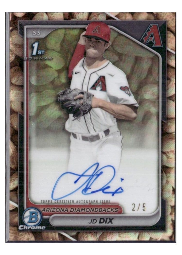 2024 Bowman Draft Chrome Prospect Autographs JD Dix #CPA-JD card