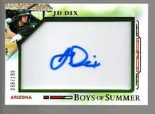 2025 Panini Boys of Summer Jumbo Acetate Signatures JD Dix #15 card