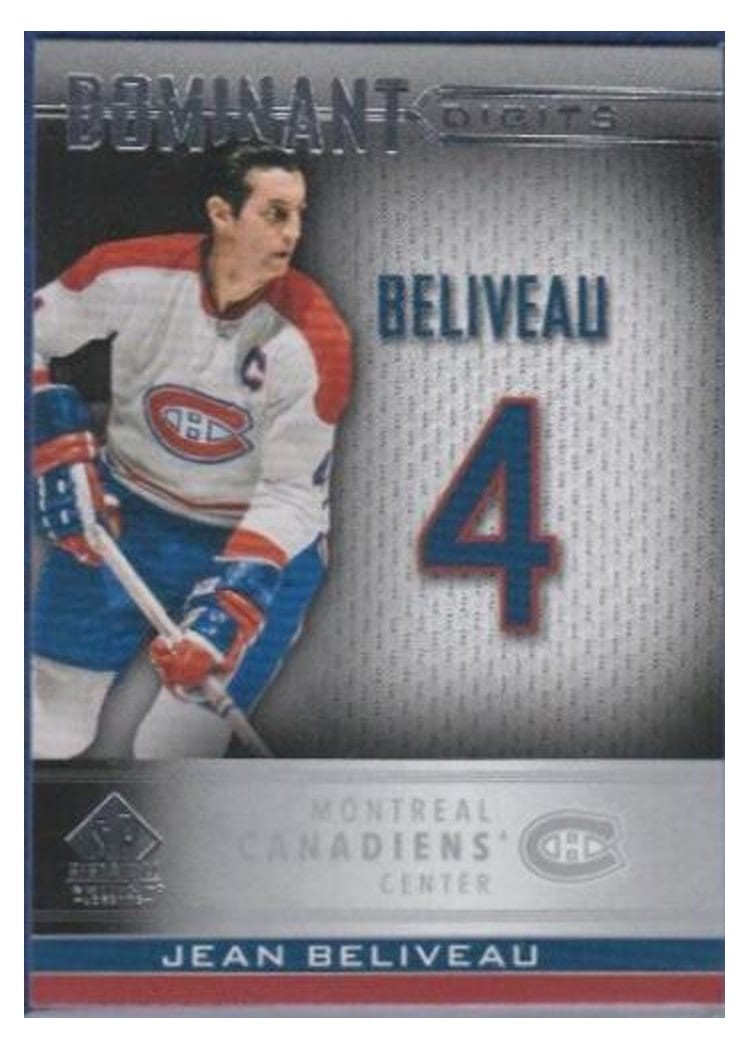 2020-21 SP Signature Edition Legends Dominant Digits Jean Beliveau #DD-49