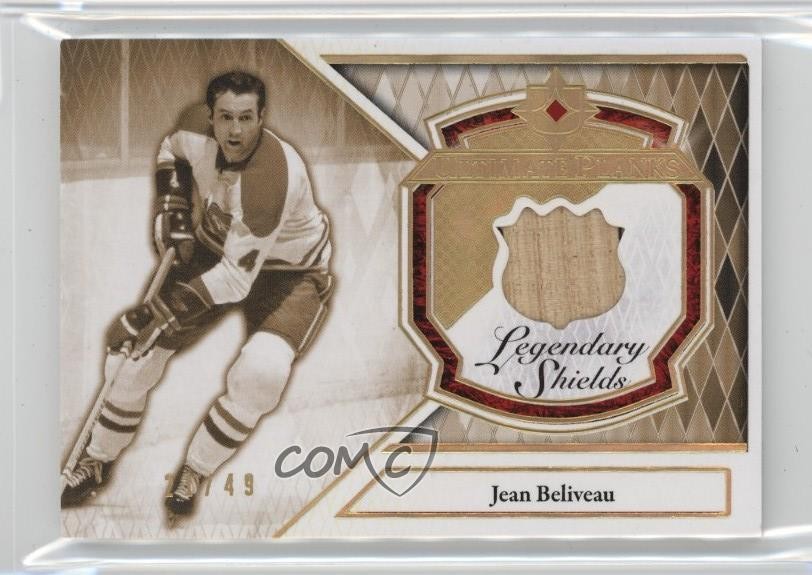 2023-24 Upper Deck Ultimate Collection Ultimate Planks Legacy Jean Beliveau #LSPL-BE card