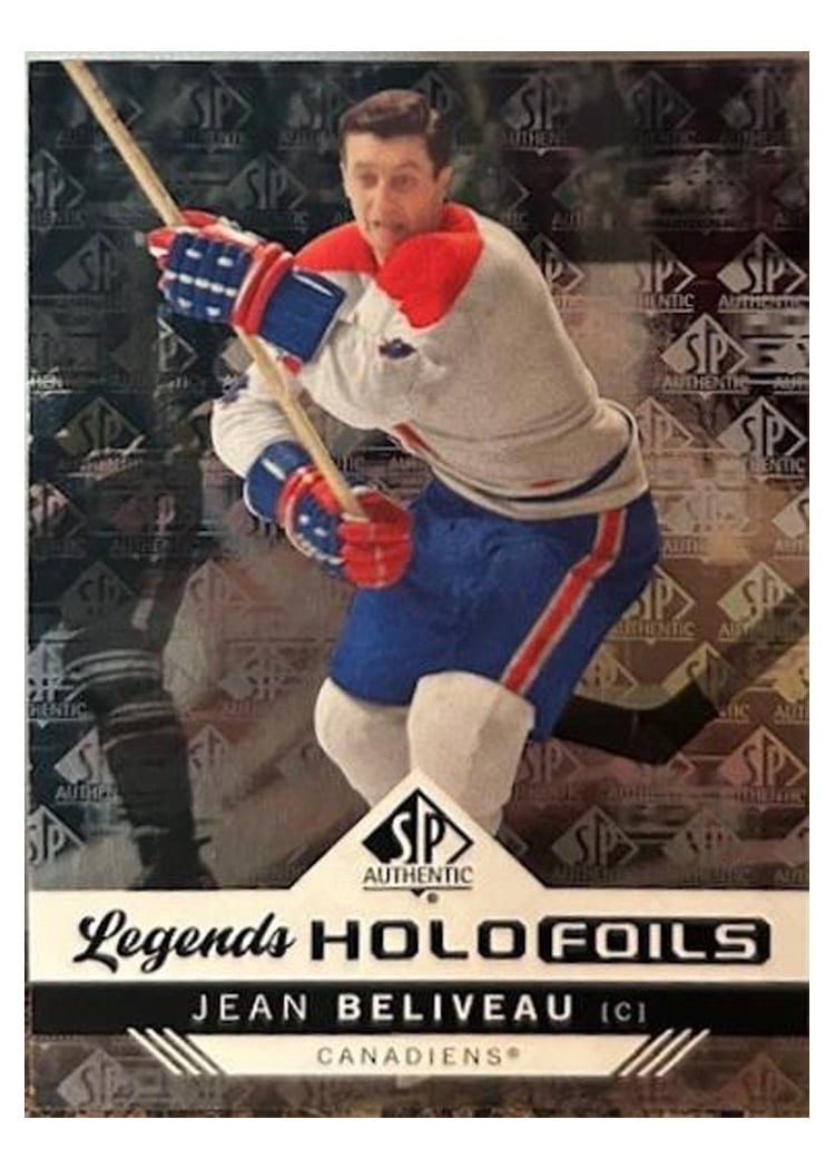 2024-25 SP Authentic Holofoil Legends Jean Beliveau #HFL-25 card