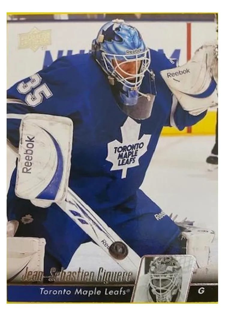 2010 Upper Deck Jean-Sebastien Giguere #16 card