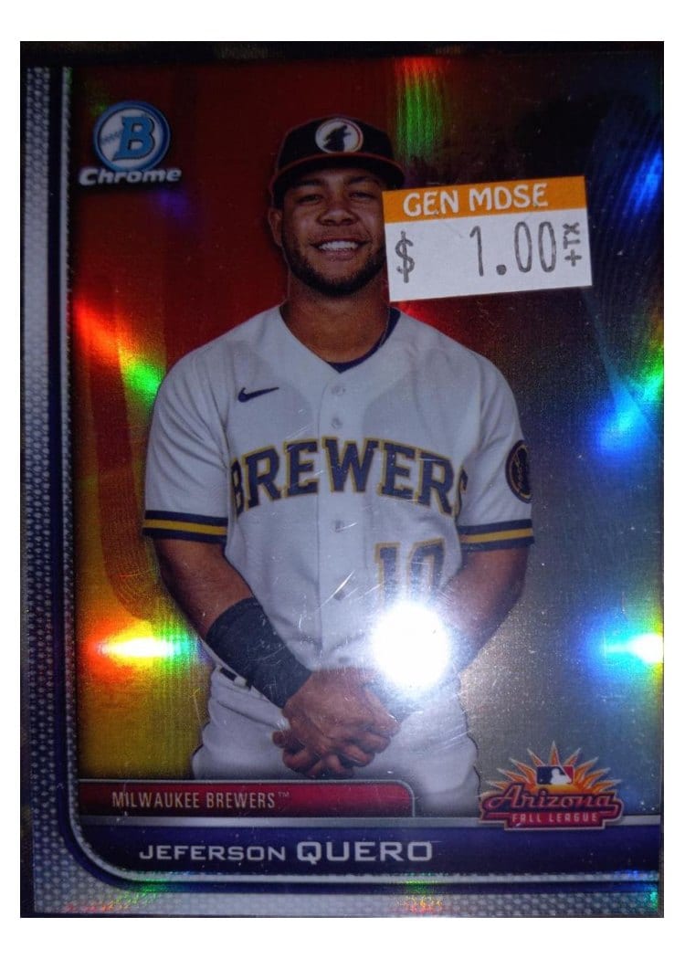 2023 Bowman Chrome 2022 AFL Fall Stars Jeferson Quero #AFLS-10 card