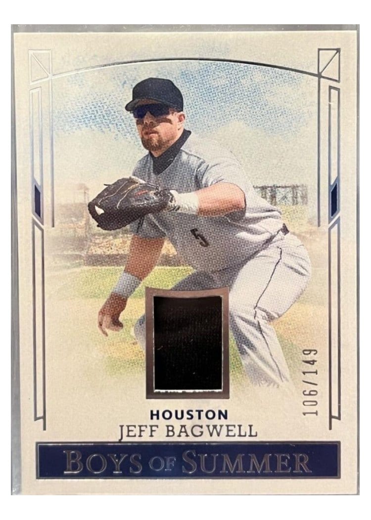 2024 Panini Boys of Summer Pastime Materials Jeff Bagwell #PM-JB card