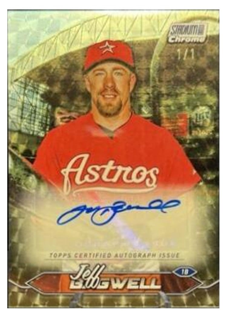 2024 Stadium Club Chrome Autographs Jeff Bagwell #SCCA-JB card