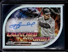 2024 Topps Cosmic Chrome Launched Into Orbit Autographs Jeff Bagwell #LIOA-JB card