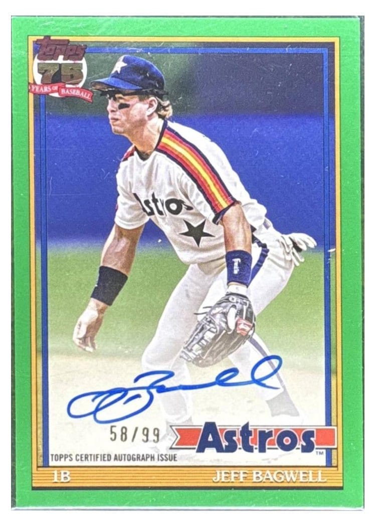 2026 Topps 1991 Topps Autographs Jeff Bagwell #91A-JB card