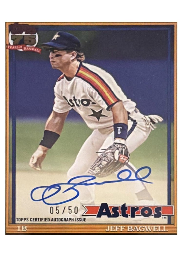 2026 Topps 1991 Topps Autographs Jeff Bagwell #91A-JB card