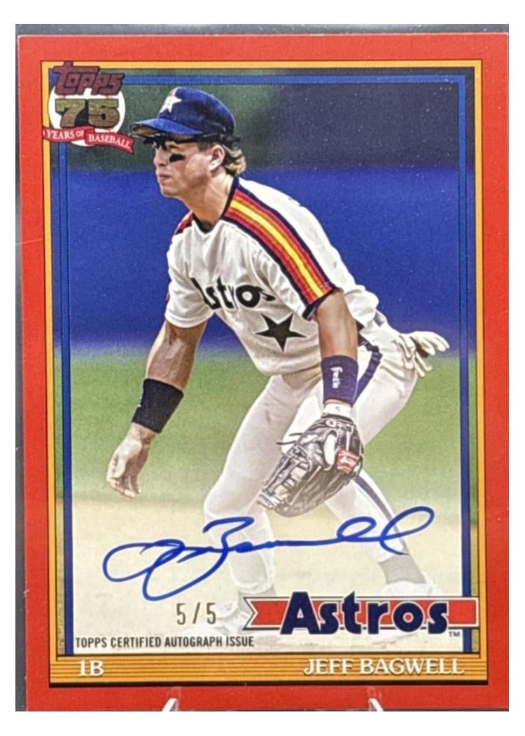 2026 Topps 1991 Topps Autographs Jeff Bagwell #91A-JB card