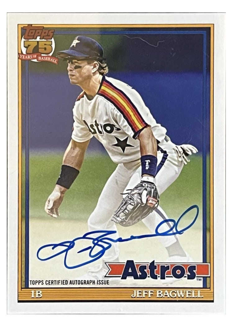 2026 Topps 1991 Topps Autographs Jeff Bagwell #91A-JB card