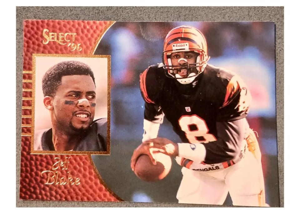 1996 Select Jeff Blake #31 card