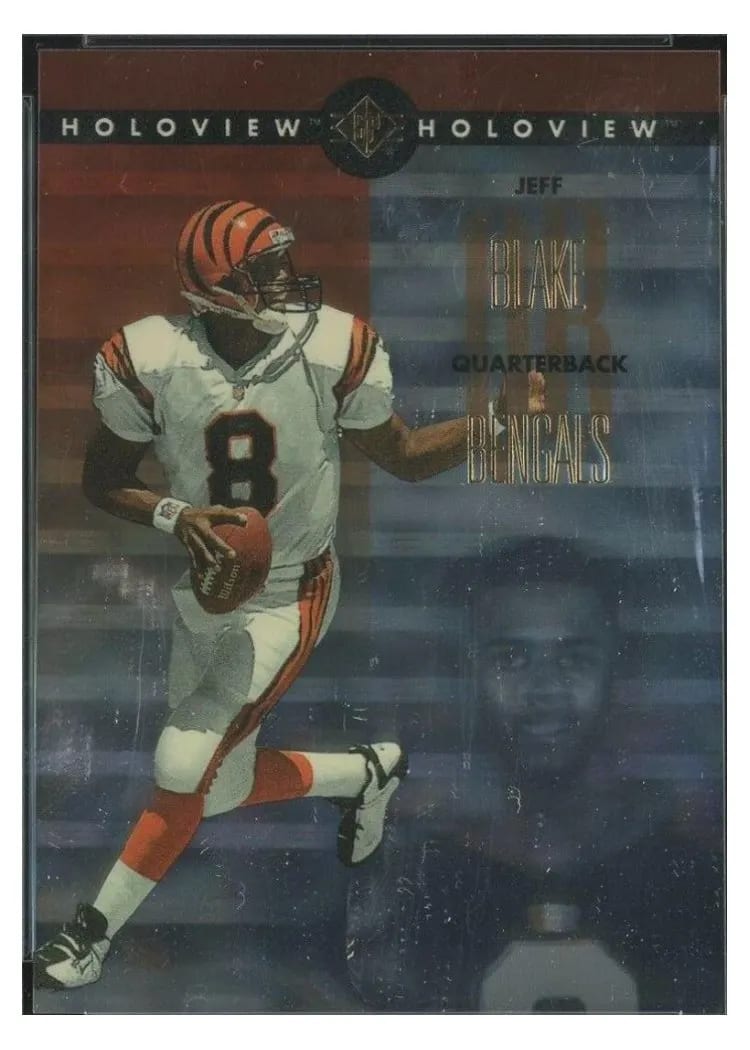 1996 SP Holoview Jeff Blake #12 card