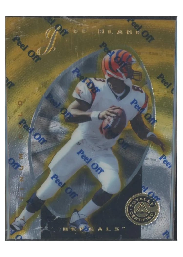 1997 Pinnacle Totally Certified Jeff Blake #41 card