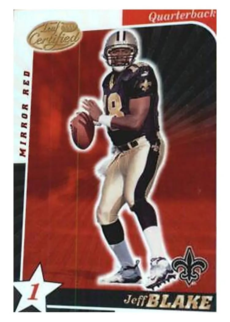 2000 Leaf Certified Jeff Blake #59 card