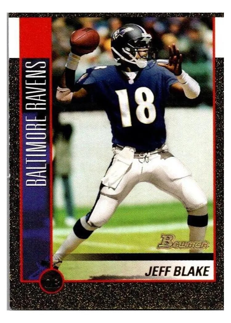 2002 Bowman Jeff Blake #14 card