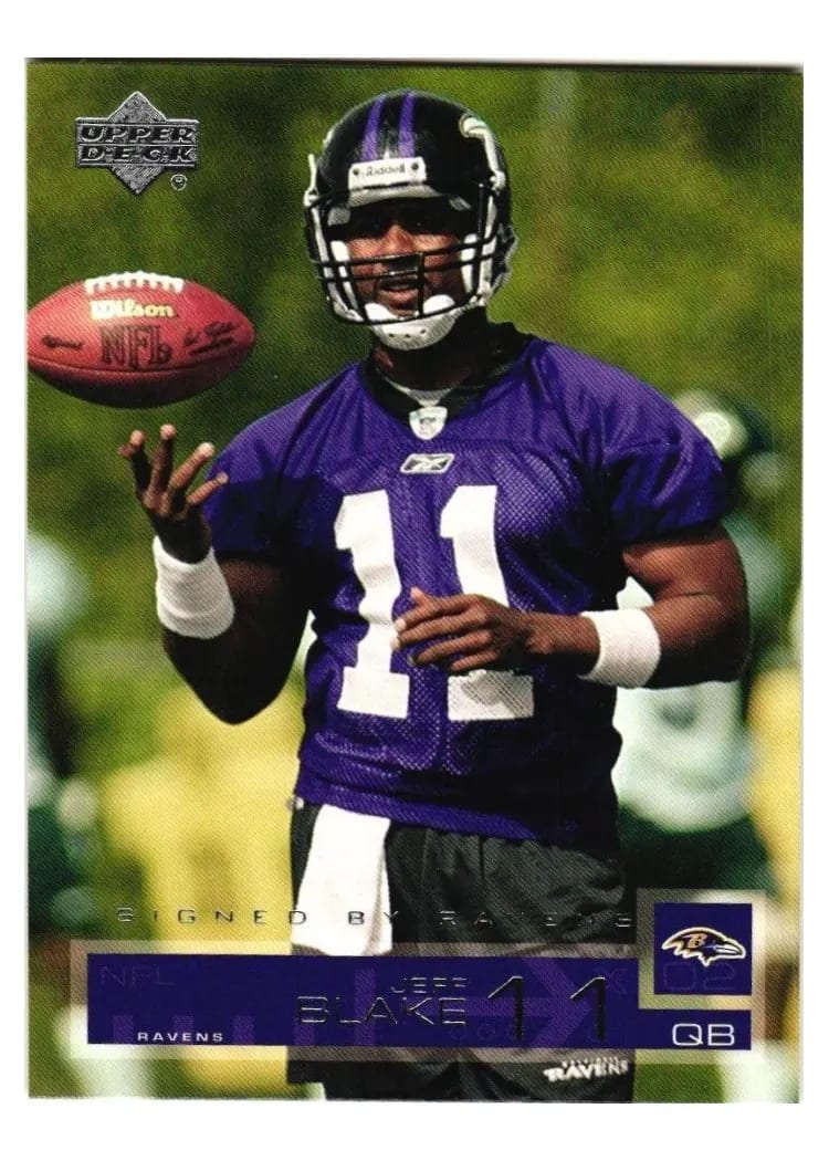 2002 Upper Deck Jeff Blake #13 card