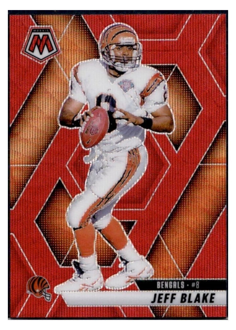 2025 Panini Mosaic Base Set Jeff Blake Red Wave #127 card