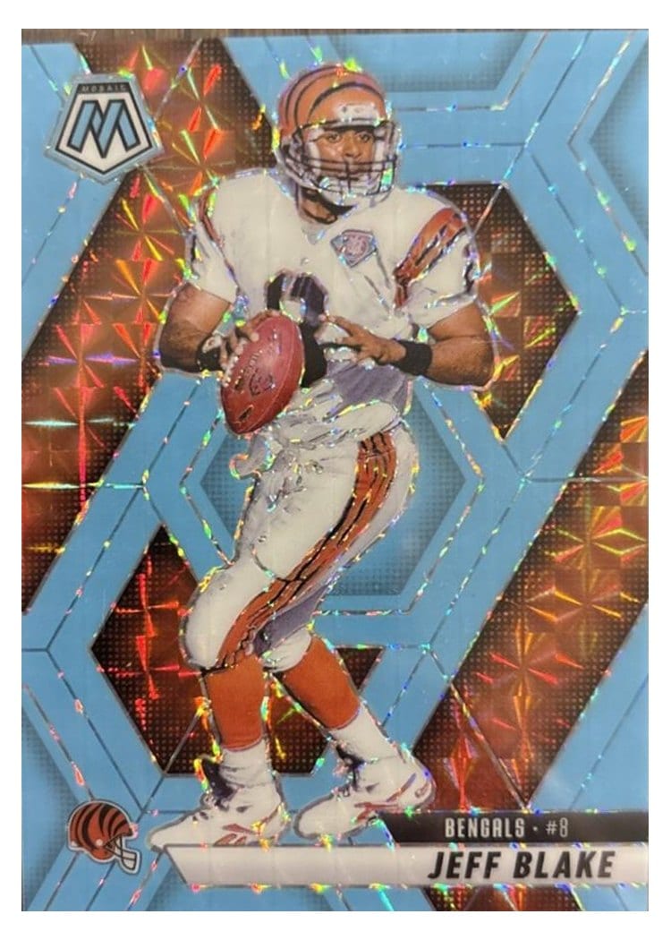 2025 Panini Mosaic Base Set Jeff Blake Blue Fluorescent #127