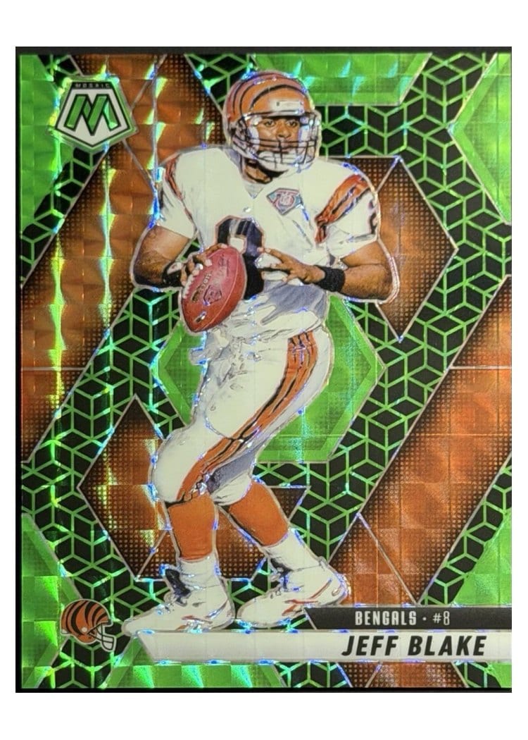 2025 Panini Mosaic Base Set Jeff Blake Green Spectris #127