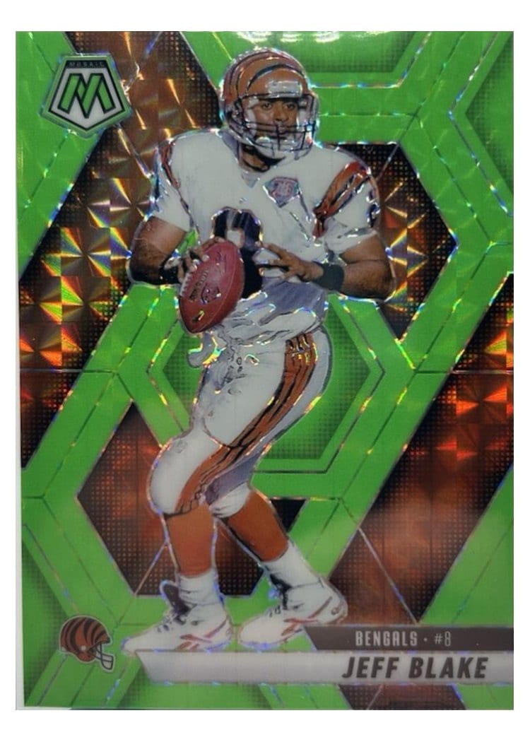 2025 Panini Mosaic Base Set Jeff Blake Green Fluorescent #127