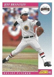 1992 Score Base Set Jeff Brantley #157 card