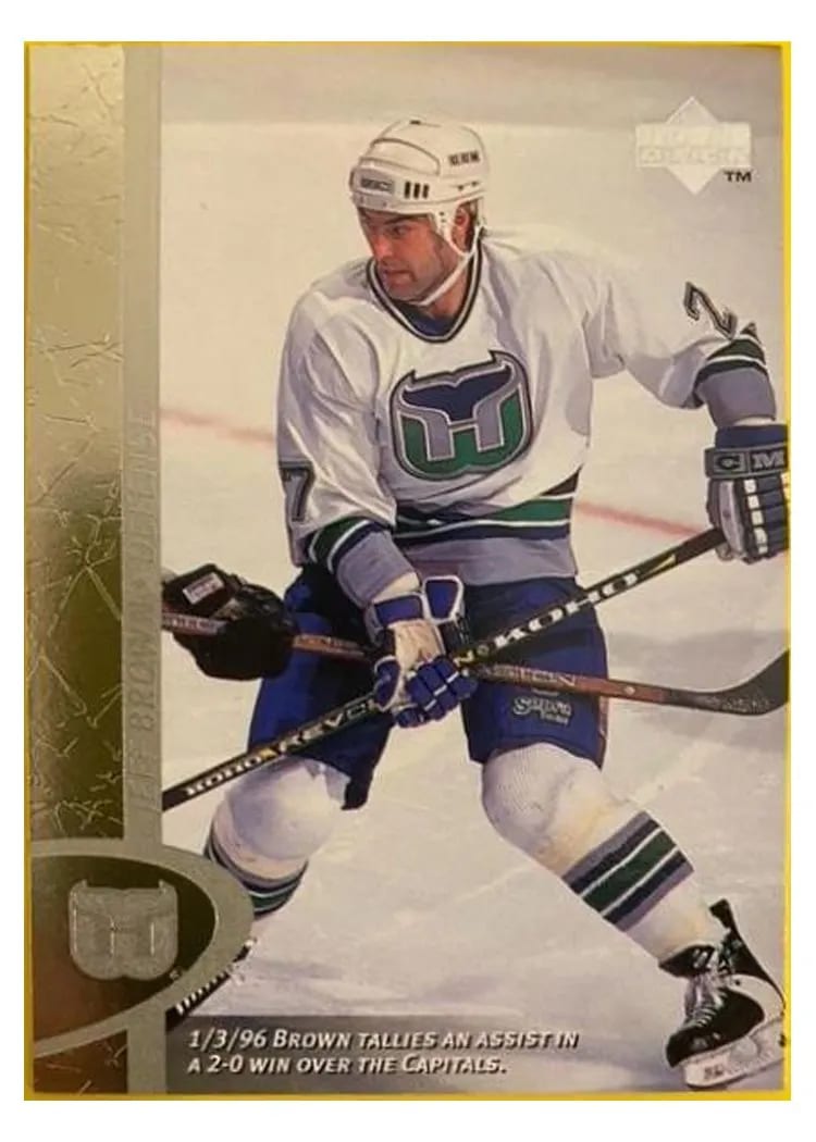 1996 Upper Deck Jeff Brown #73 card