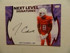 2026 SAGE Football Next Level Signatures Jeff Caldwell #NLS-JC4 card
