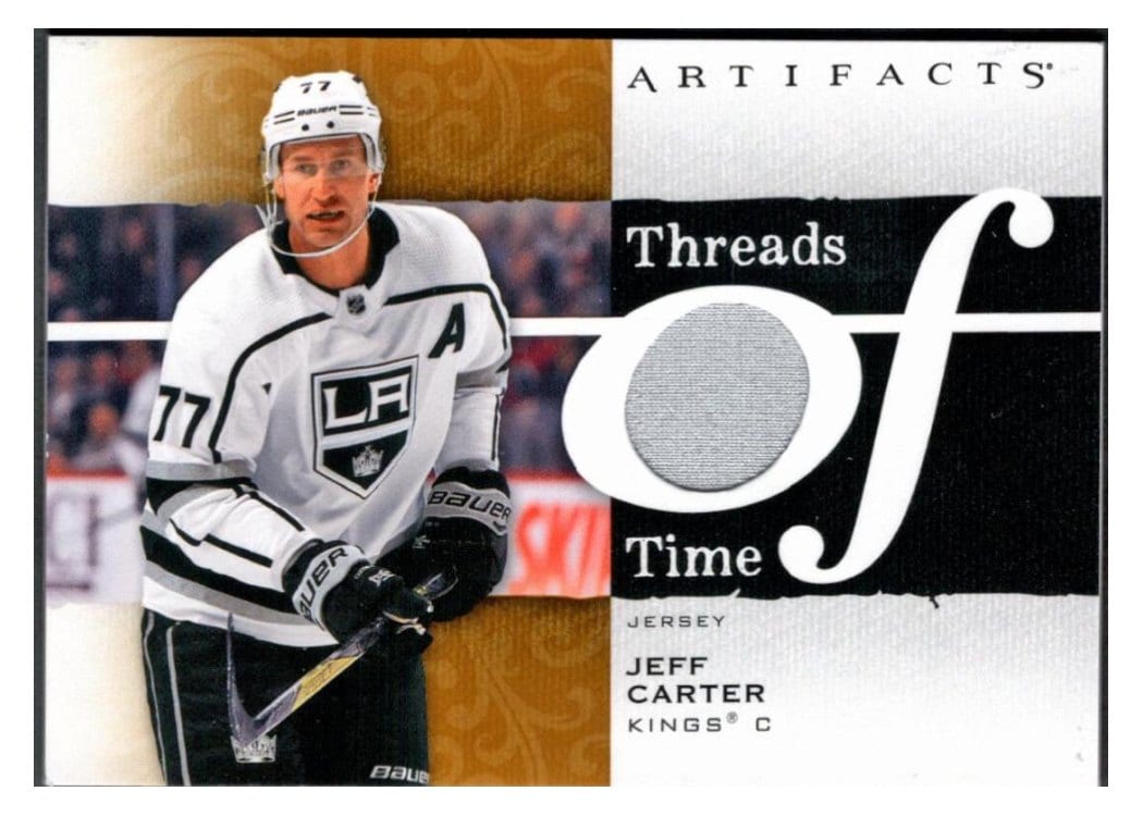 2021-22 Upper Deck Artifacts Threads of Time Jeff Carter #TT-JC card