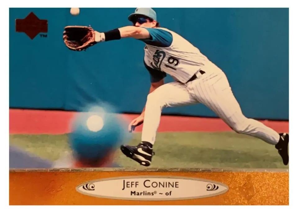 1996 Upper Deck Jeff Conine #75 card