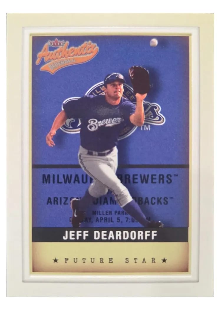 2002 Fleer Authentix Jeff Deardorff #149 card