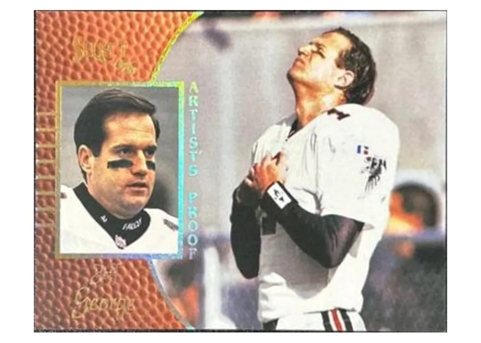 1996 Select Jeff George #43 card