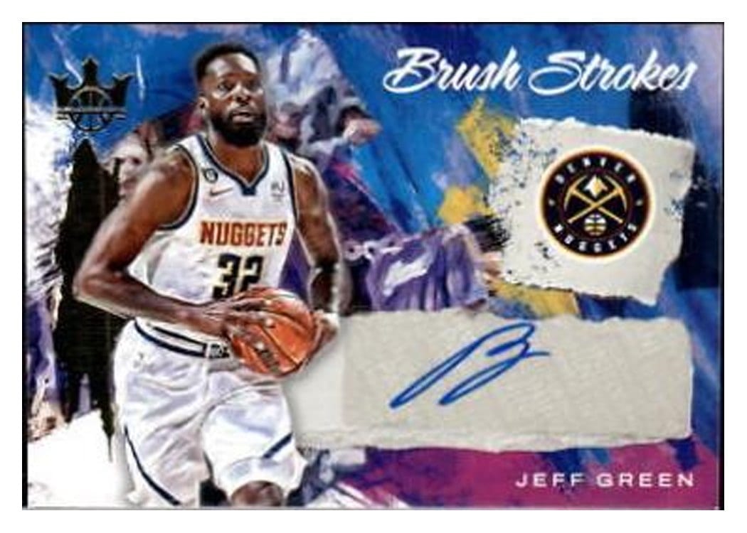 2022-23 Panini Court Kings Brush Strokes Jeff Green #BR-JGD card