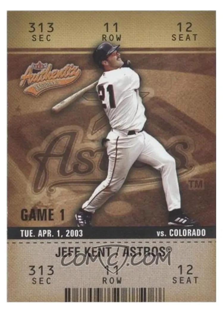 2003 Fleer Authentix Jeff Kent #99 card