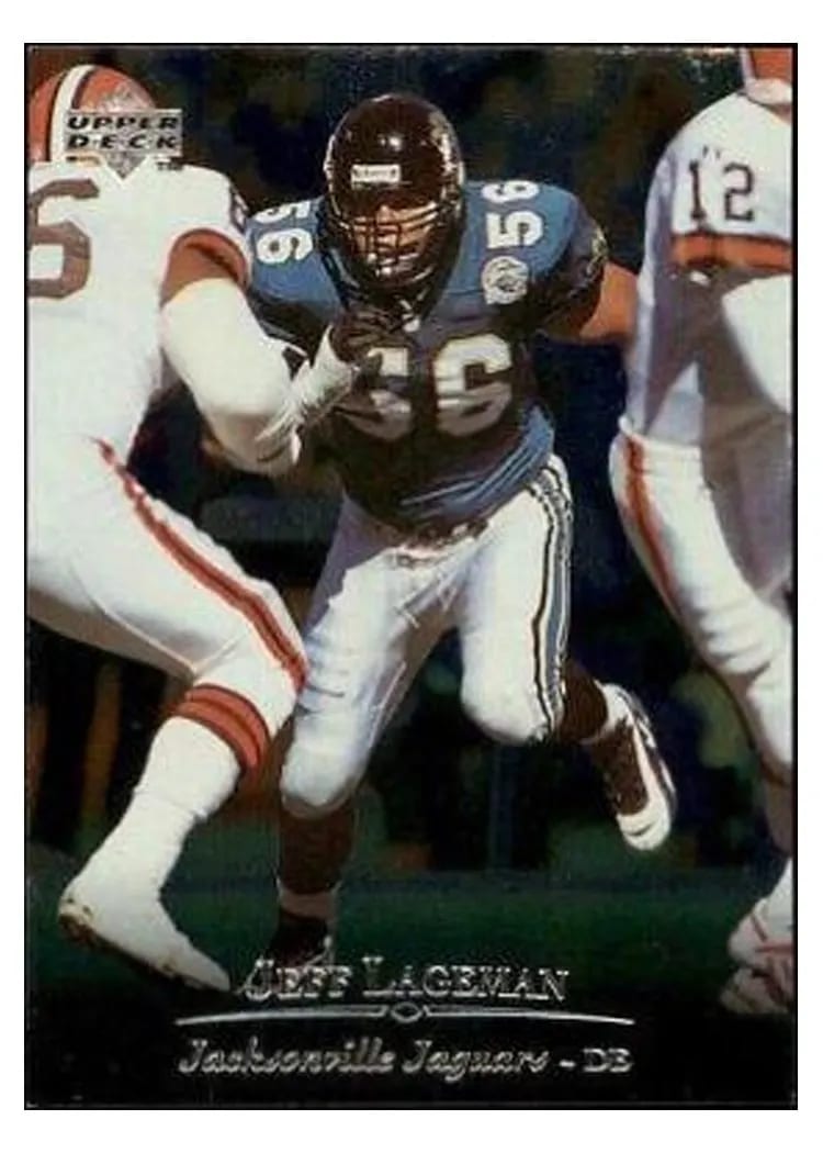 1996 Upper Deck Silver Jeff Lageman #104 card